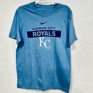 NWOT Nike Kansas City Royals Tee MLB Baseball Blue Short Sleeve Cotton Mens Sz M